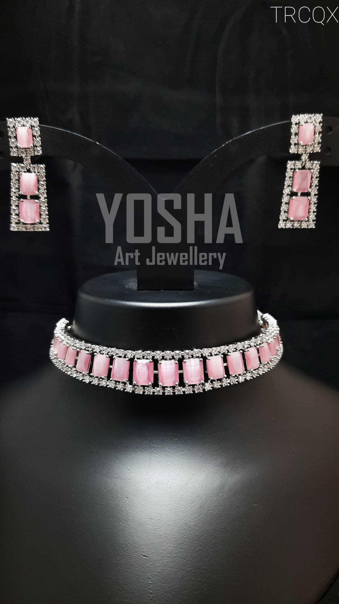 Pink Heart Necklace - Peggy | Abbott Atelier | Artisan Jewelry