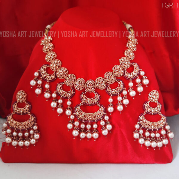 Buy Shaina Ruby Rose Gold Necklace NK0156