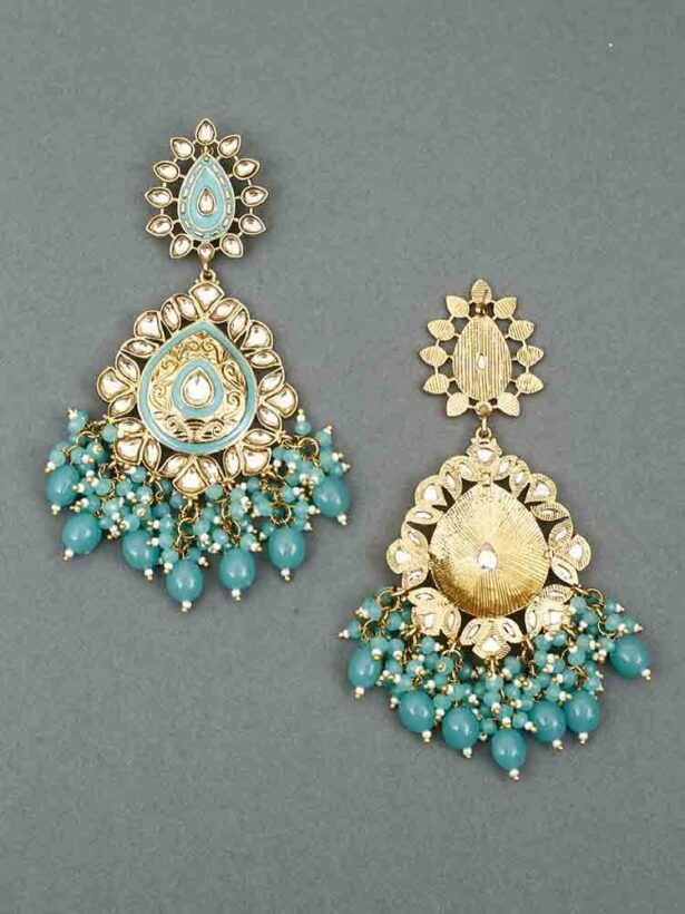 Buy Jhalak Turquoise Designer Earrings