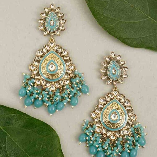 Jhalak Turquoise Designer Earrings