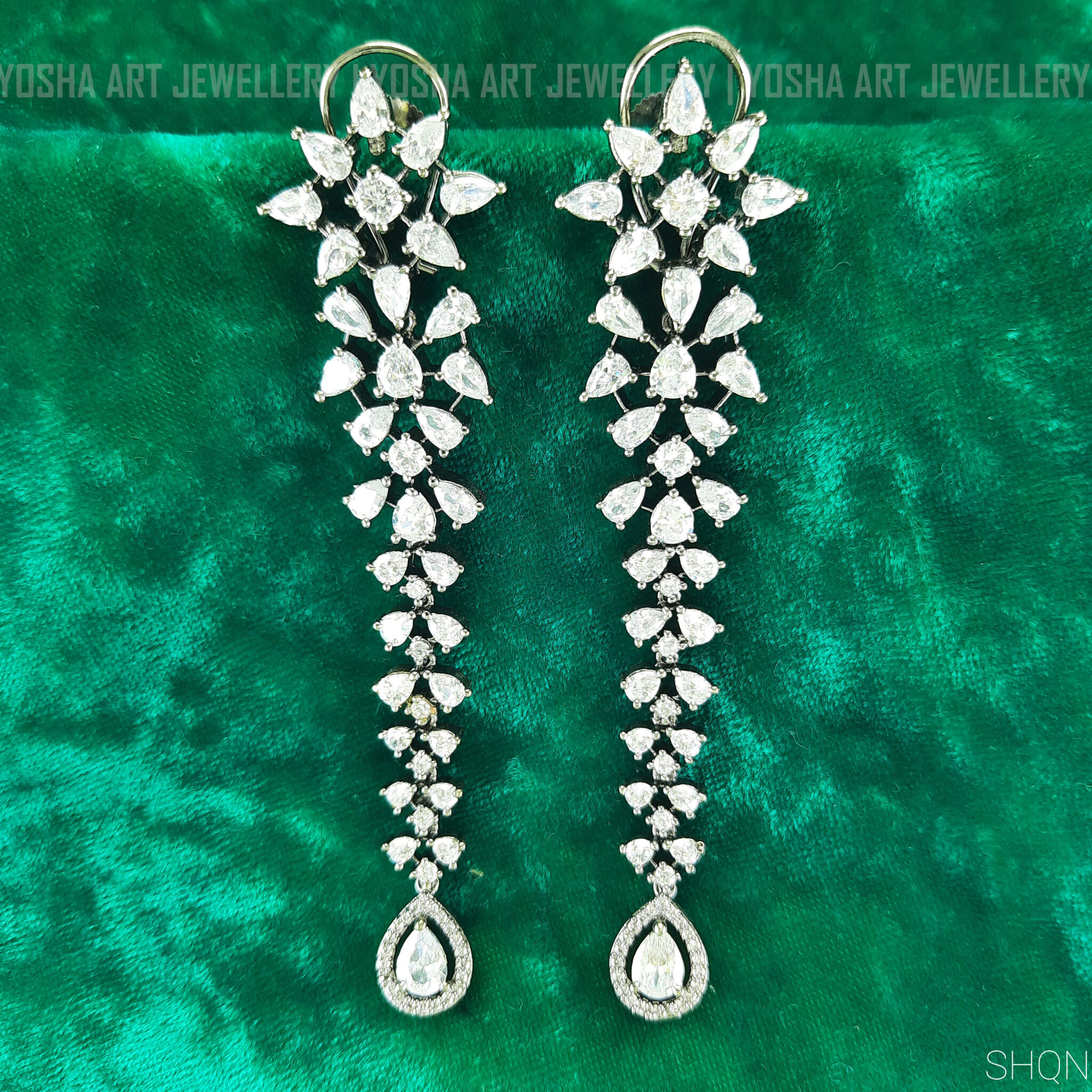 Buy American Diamond Earrings | AD Jewellery India – Nithilah-happymobile.vn