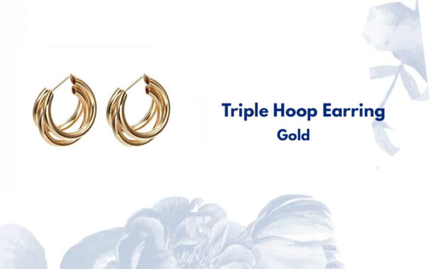 Buy Smera Gold Triple Hoops