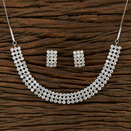Buy Carol Silver American Diamond Necklace