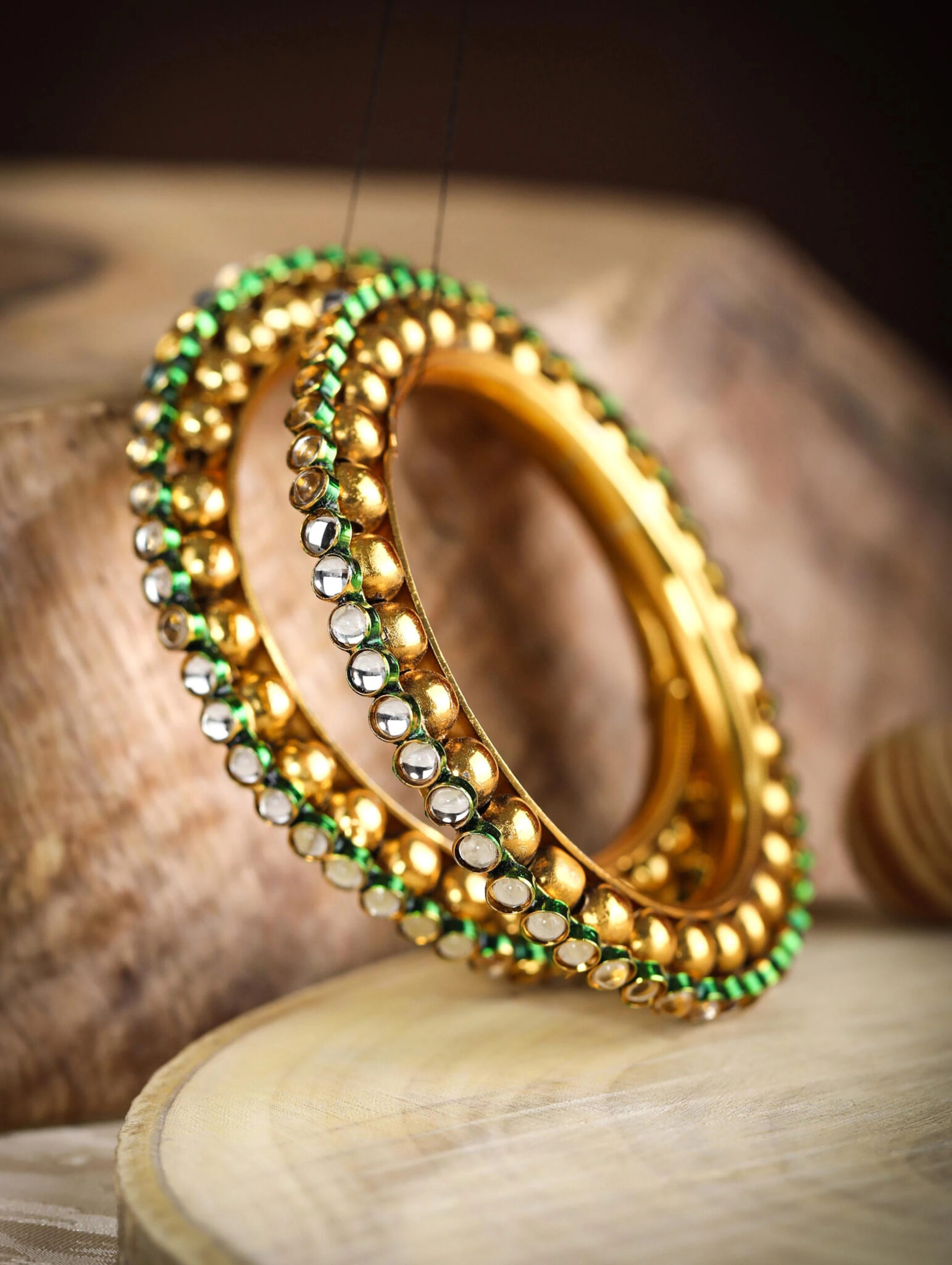Anamika bangle bracelet | Pearl bangles gold, Kundan bangles, Indian bangles  wedding