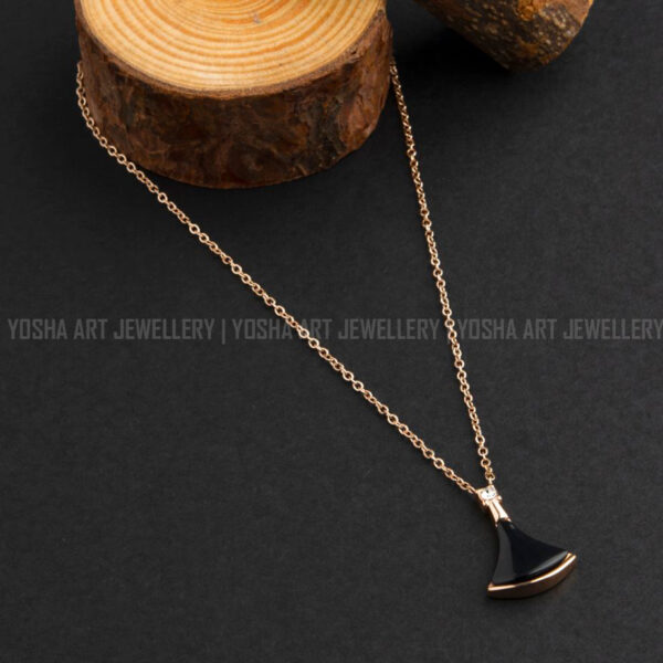 Buy Shell Charm Necklace- Black