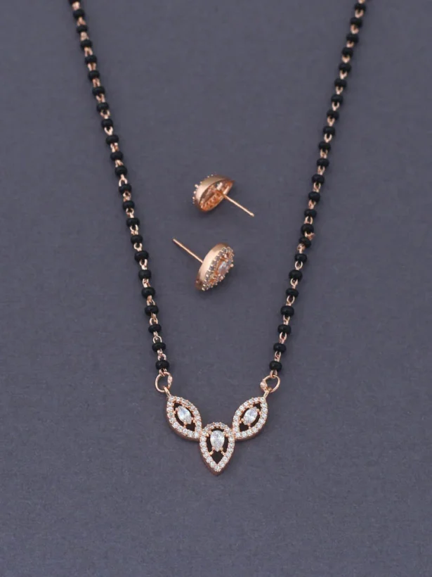 Buy Pear Rose Gold Mangalsutra