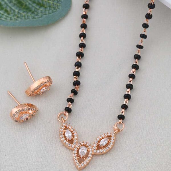 Buy Pear Rose Gold Mangalsutra